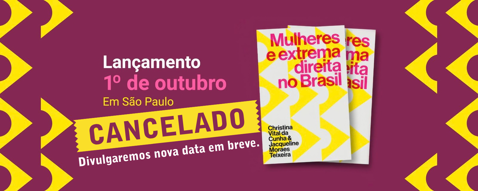 Banner com a capa do livro Mulheres e extrema direita no Brasil