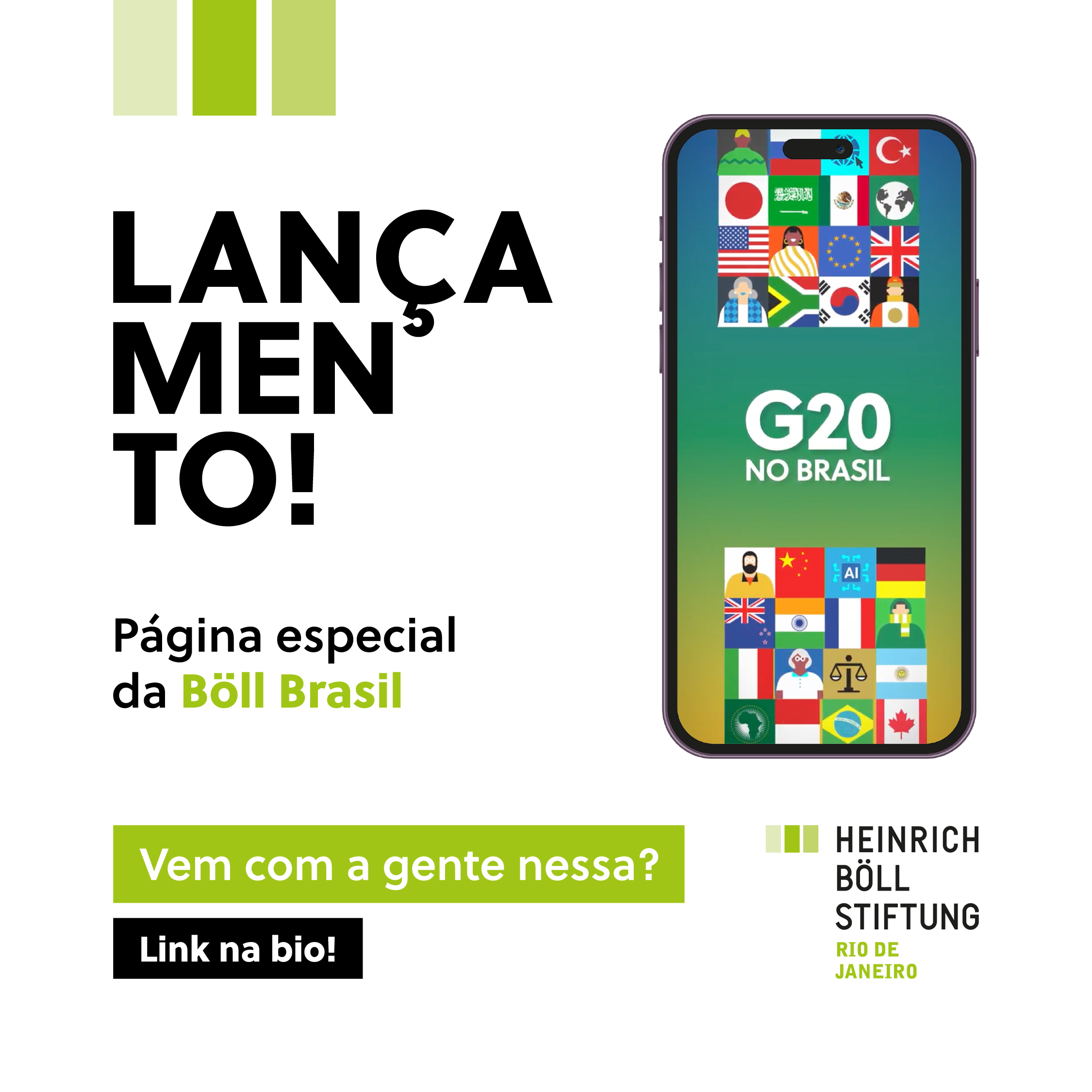 Lançamento página G20