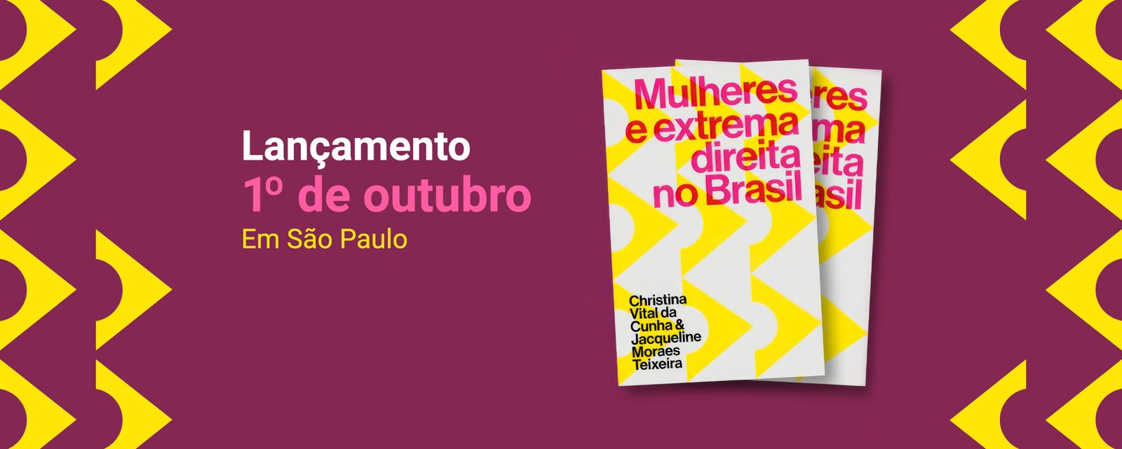 Banner com a capa do livro Mulheres e extrema direita no Brasil