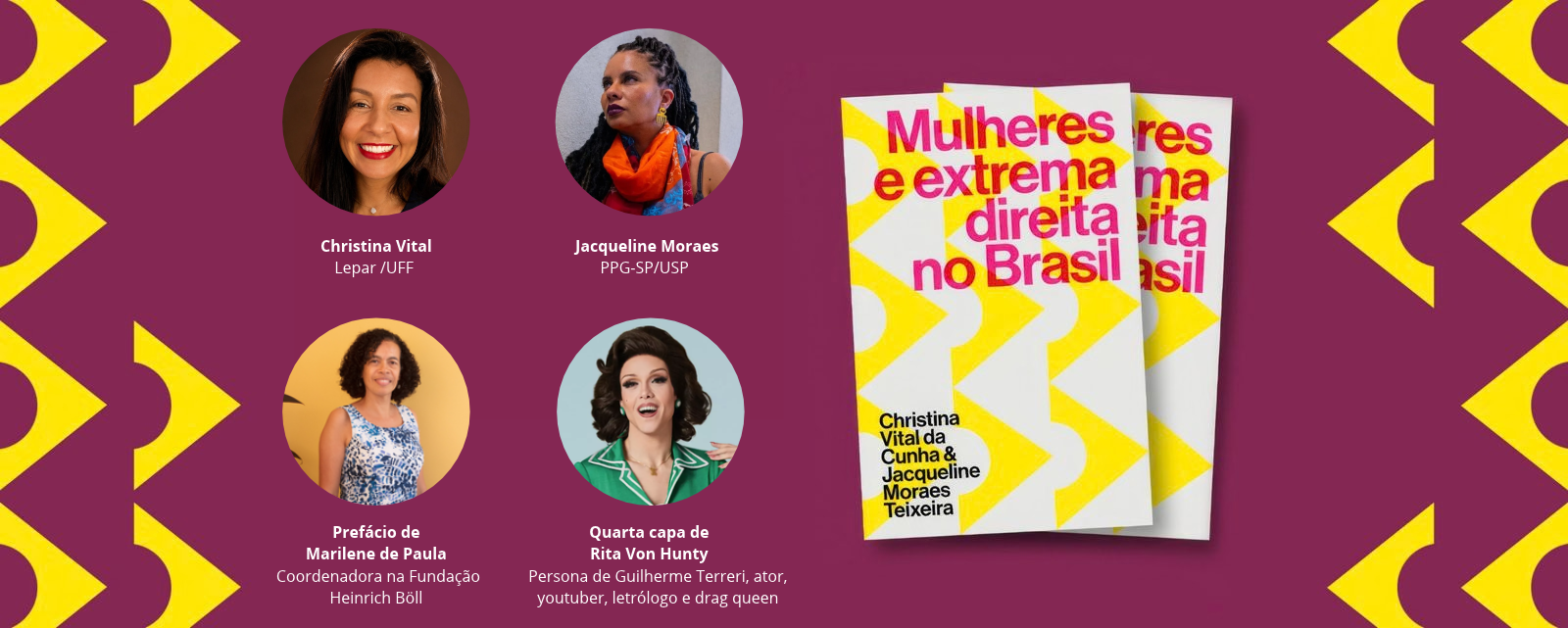 Banner com capa do livro Mulheres e extrema direita no Brasil