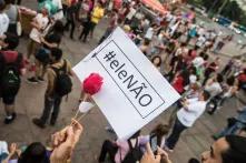 Protestos de mulheres em Belo Horizonte (MG) contra a eleição de Jair Bolsonaro em 2018. Foto: Mídia NINJA / Cobertura Mulheres Contra Bolsonaro #EleNão