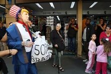 Manifestação dos comerciários da 25 de março