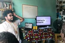 Curso de Formação Wagikisa, no Complexo do Alemão, no Rio de Janeiro, em 2019, promovido pela GatoMídia, parceira da Fundação. O curso feito para jovens de periferias mesclou aprendizado em ferramentas de alta e baixa tecnologia, além de oficinas de jornalismo de guerrilha. Em destaque, Raull Santiago (Coletivo Papo Reto) 