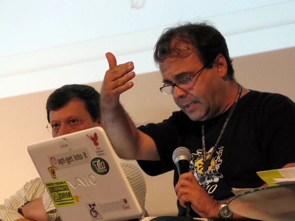 Sergio Amadeu em fala durante o Fórum da Cultura Digital Brasileira (2009)