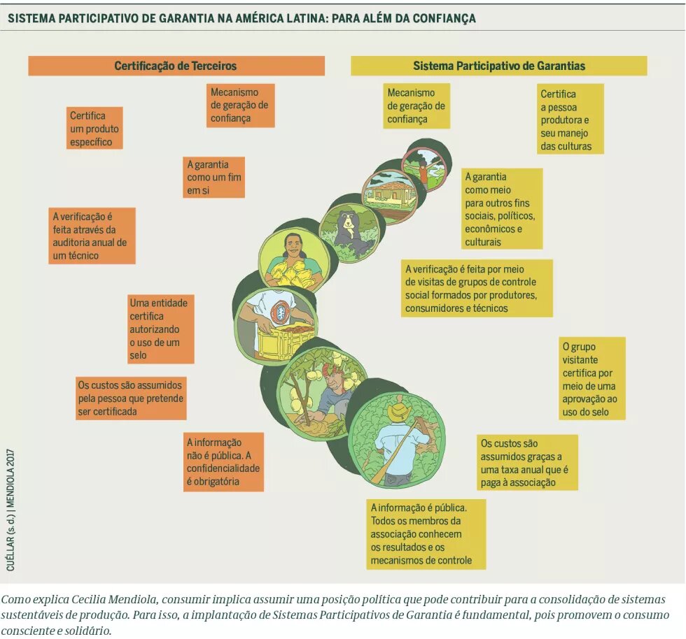 Gráfico - Sistema Participativo de Garantia na América Latina