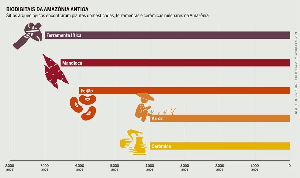 Infográfico - Biodigitais da Amazônia antiga Infográfico - Biodigitais da Amazônia antiga