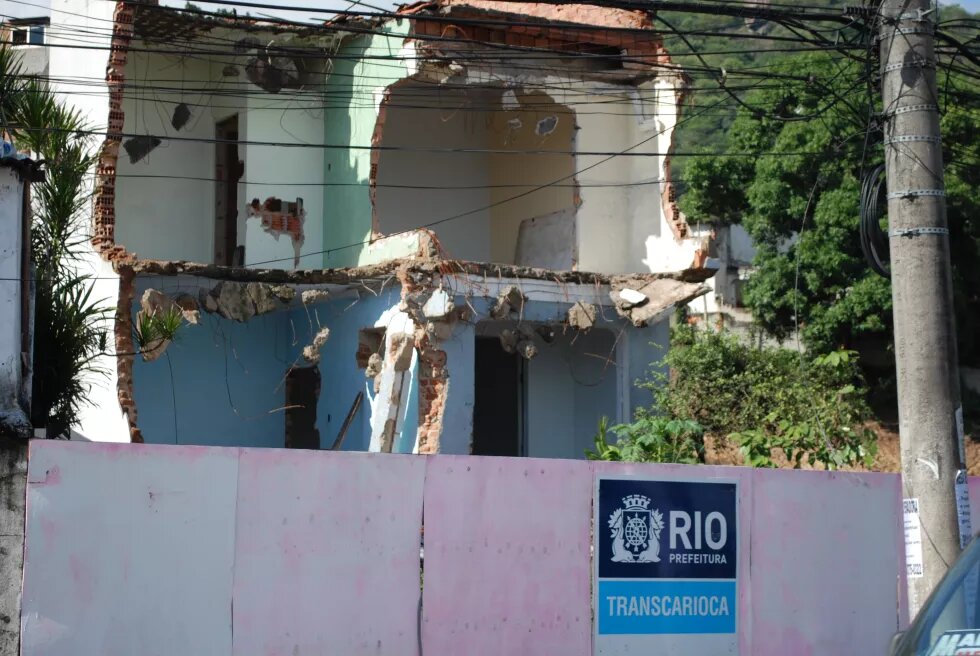 Largo do Campinho, comunidade da zona oeste carioca extinta em 2011 para a passagem da Transcarioca