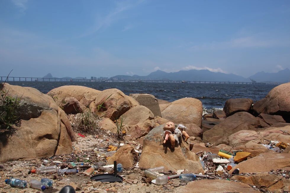 Visita à Praia Seca, Ilha do Governador - Ação da Campanha Baía Viva 