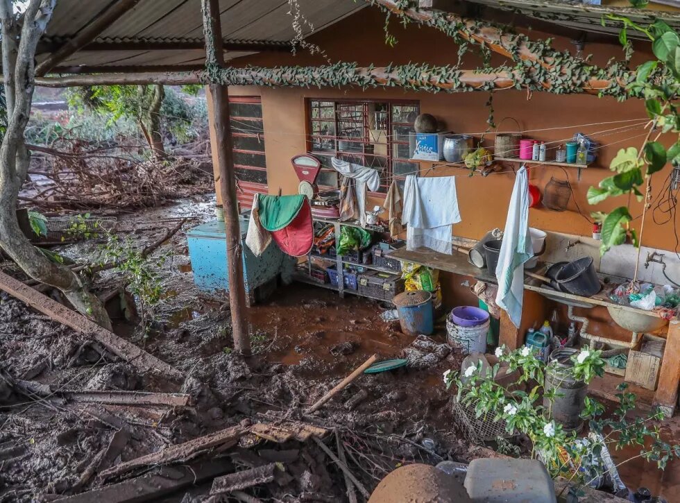 Casa invadida pela lama da tragédia de Brumadinho 