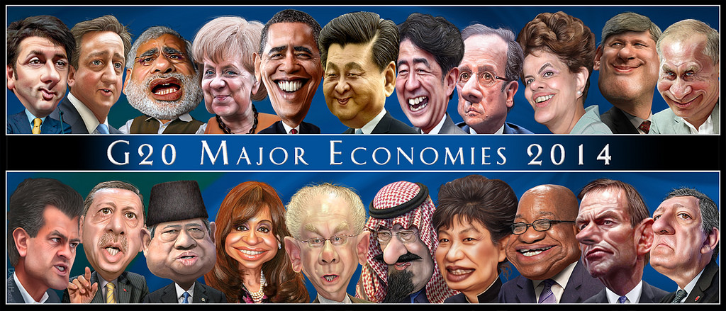 Charge dos líderes das vinte principais economias do mundo (G20) Charge dos líderes das vinte principais economias do mundo (G20)