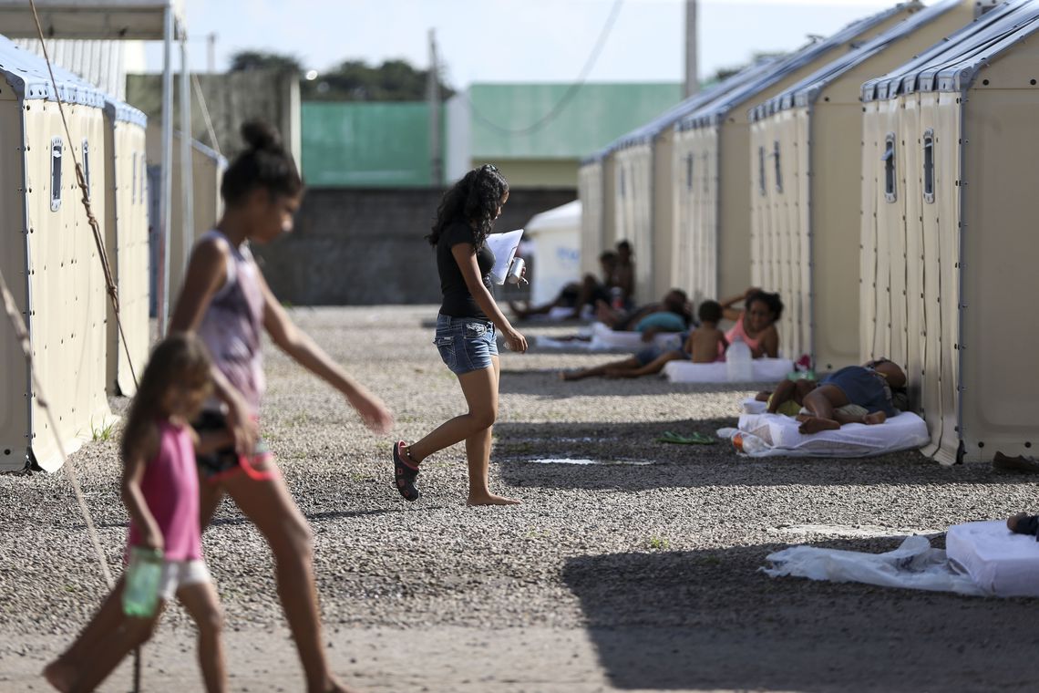 Refugiados venezuelanos em Boa Vista, Roraima Refugiados venezuelanos em Boa Vista, Roraima